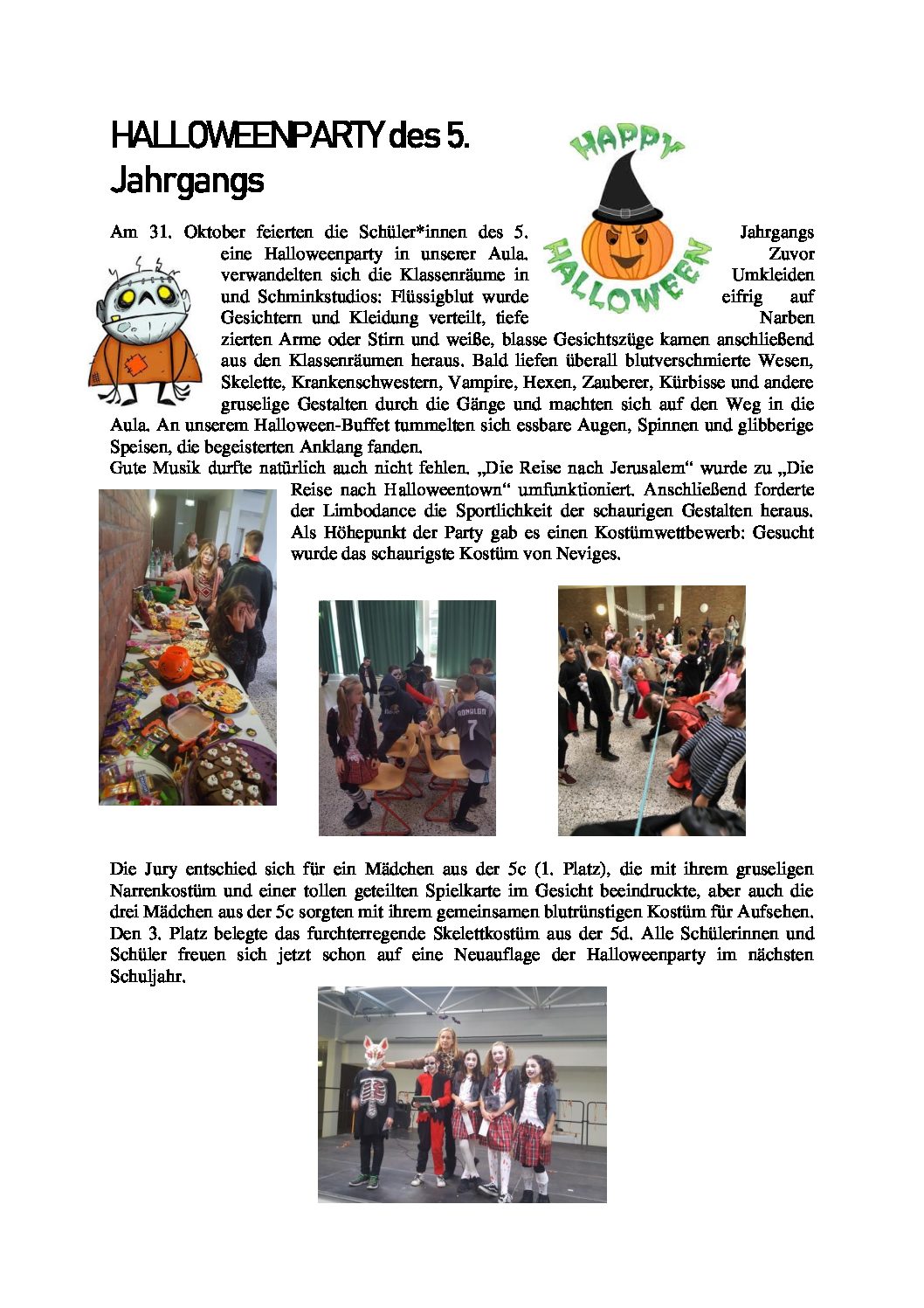 HALLOWEENPARTY des 5