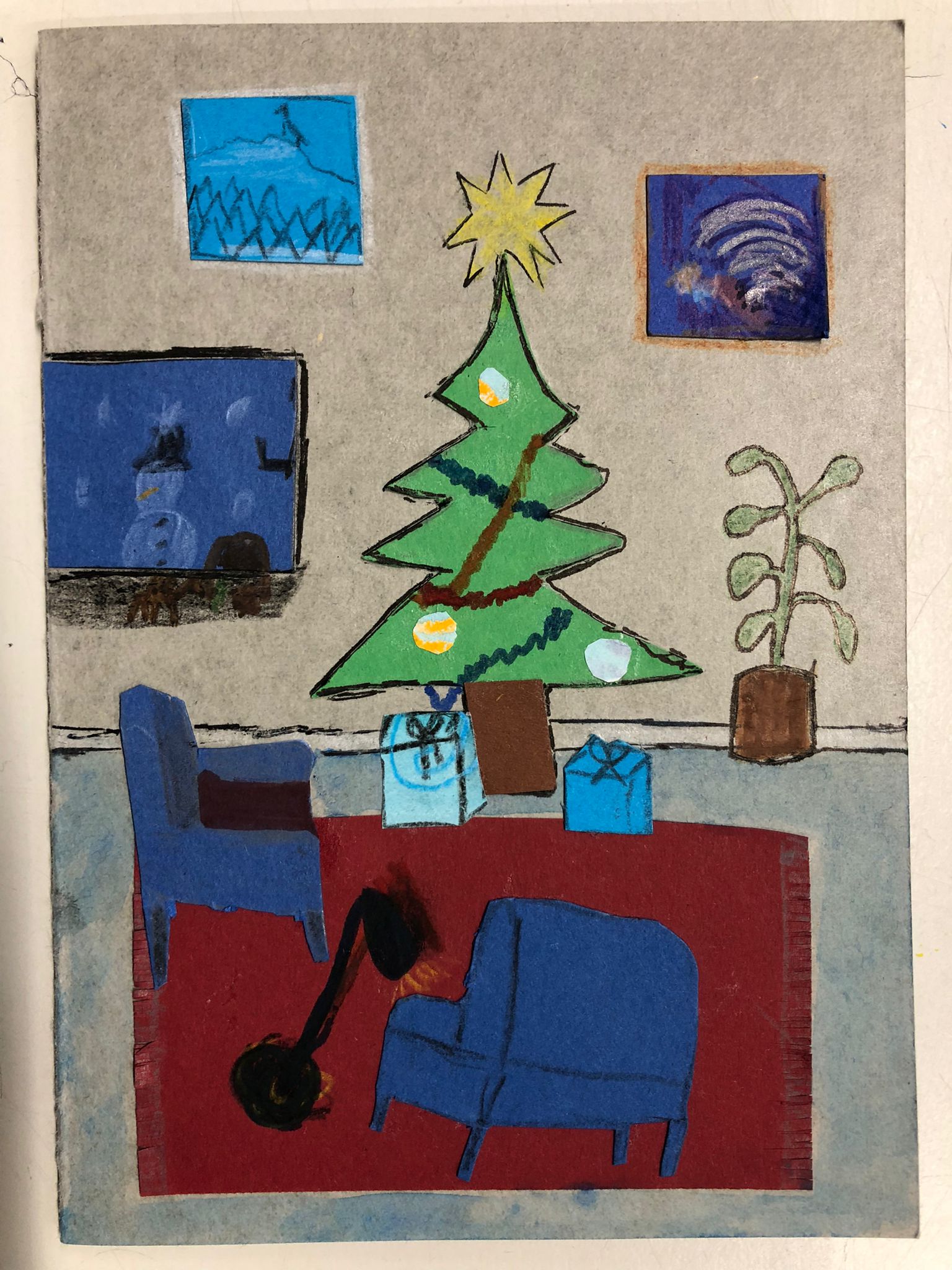 Selbst gestaltete Weihnachtskarten von unseren Schüler*innen für die Bewohner des Seniorenheims in Neviges – Tradition pflegen